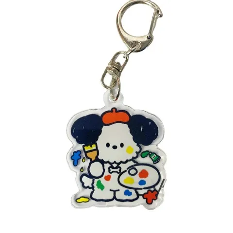 大容量桌面钥匙扣亚克力收纳盒宿舍文具PP夹笔筒透明帕恰狗,淘宝优惠券,粉丝福利购,淘宝优惠卷