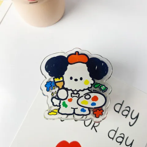 大容量桌面钥匙扣亚克力收纳盒宿舍文具PP夹笔筒透明帕恰狗,淘宝优惠券,粉丝福利购,淘宝优惠卷