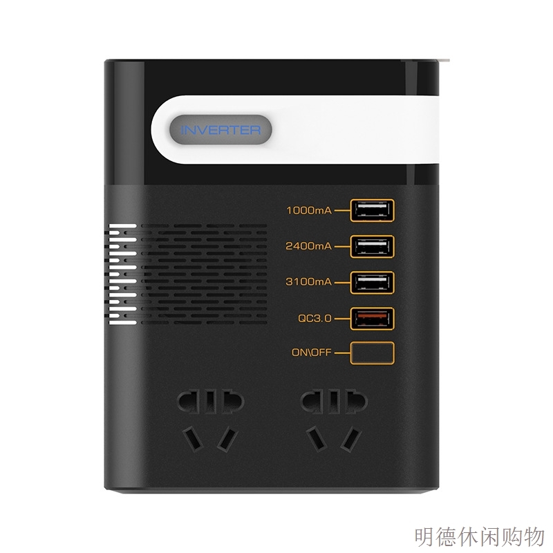 车载逆变器12v/24v转220V家用电源转换噐汽车12V转5V正弦波逆变器 - 图3