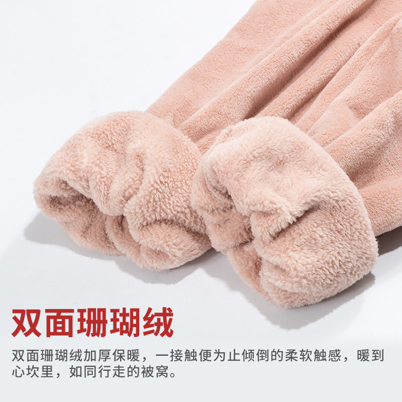 网红仙女孕妇暖暖秋冬外穿加绒睡裤 千兰薇孕妇打底裤