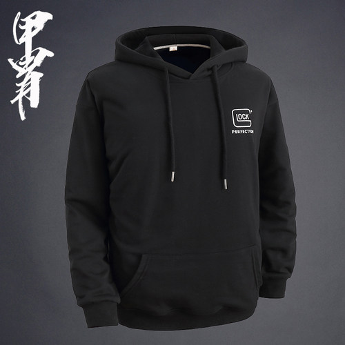 甲胄新品 射击俱乐部格洛克印花卫衣 战术军迷重磅连帽卫衣 - 图3