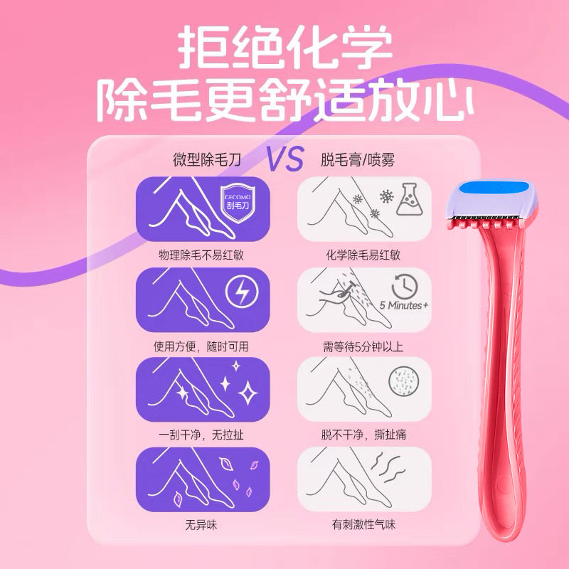 防刮伤刮毛刀唇毛刀女生专用安全型刮腋毛神器腿毛私处全身脱毛刀,淘宝优惠券,粉丝福利购,淘宝优惠卷