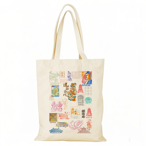 大同帆布包山西城市文创帆布袋定制手提外出时尚大容量环保购物袋 - 图0