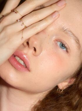 肌肤链系列软链戒指手工18k紫钻小珠坠饰轻奢小众复古设计高级感