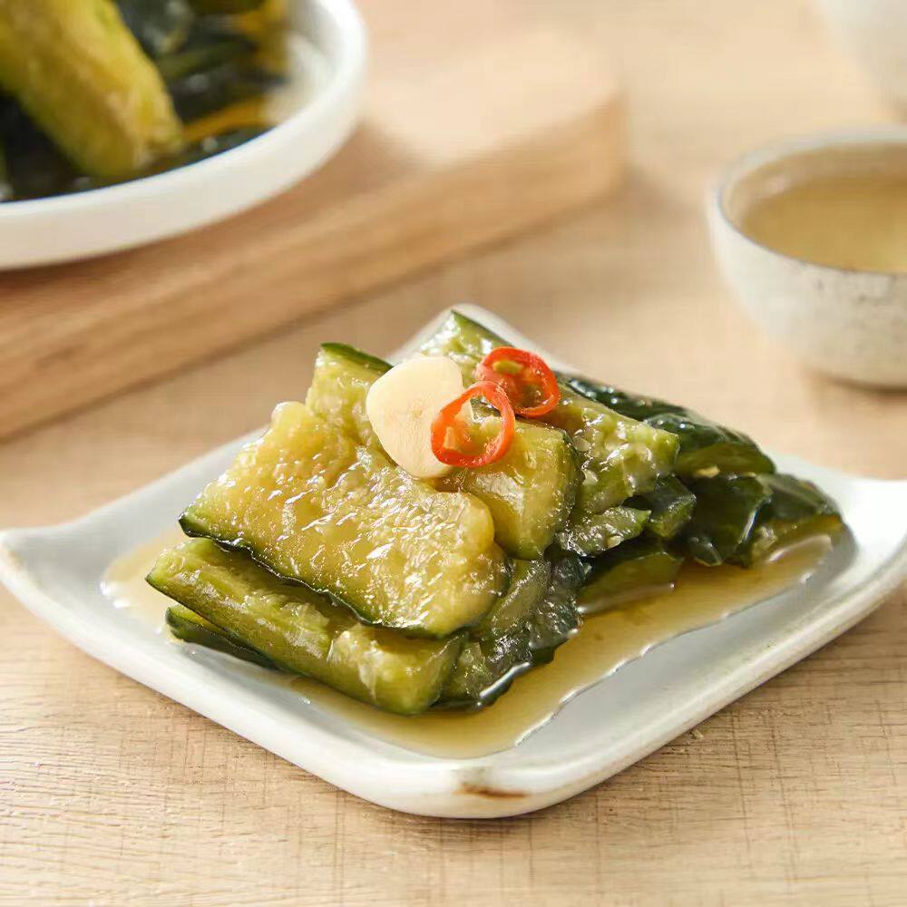 盒马工坊代购延边味酸甜脆黄瓜330g罐装冷藏酸甜微辣解腻下饭菜