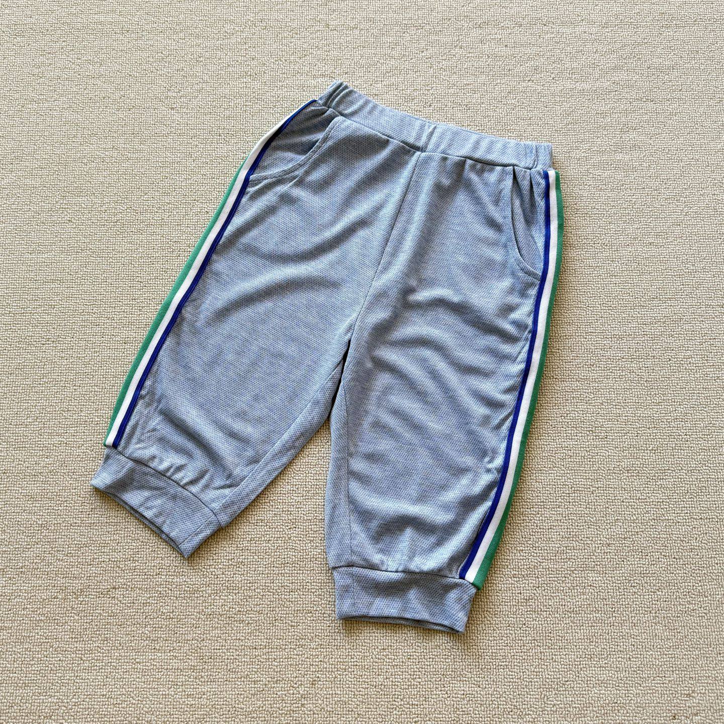 110-130码 专G夏季男童儿童炒薄绵软透气弹力拼条七分裤休闲裤子,淘宝优惠券,粉丝福利购,淘宝优惠卷