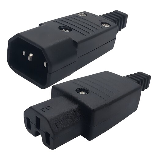 全铜母头 品字插头三芯电源IEC320-C13 10A250V 电瓶车充电插头 - 图3