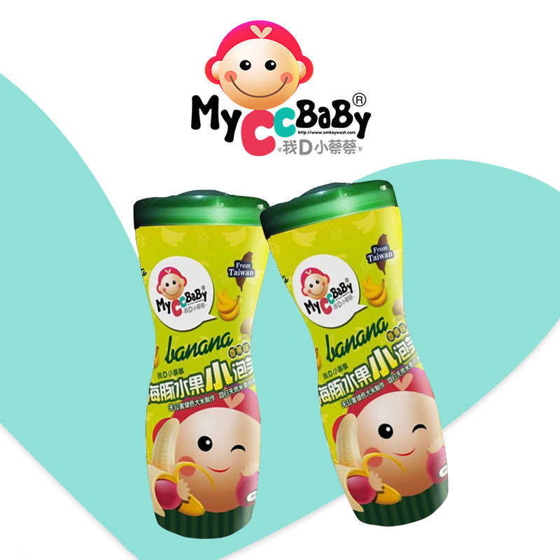 我d小蔡蔡台湾海豚水果小不送泡芙 myccbaby我d小蔡蔡膨化食品