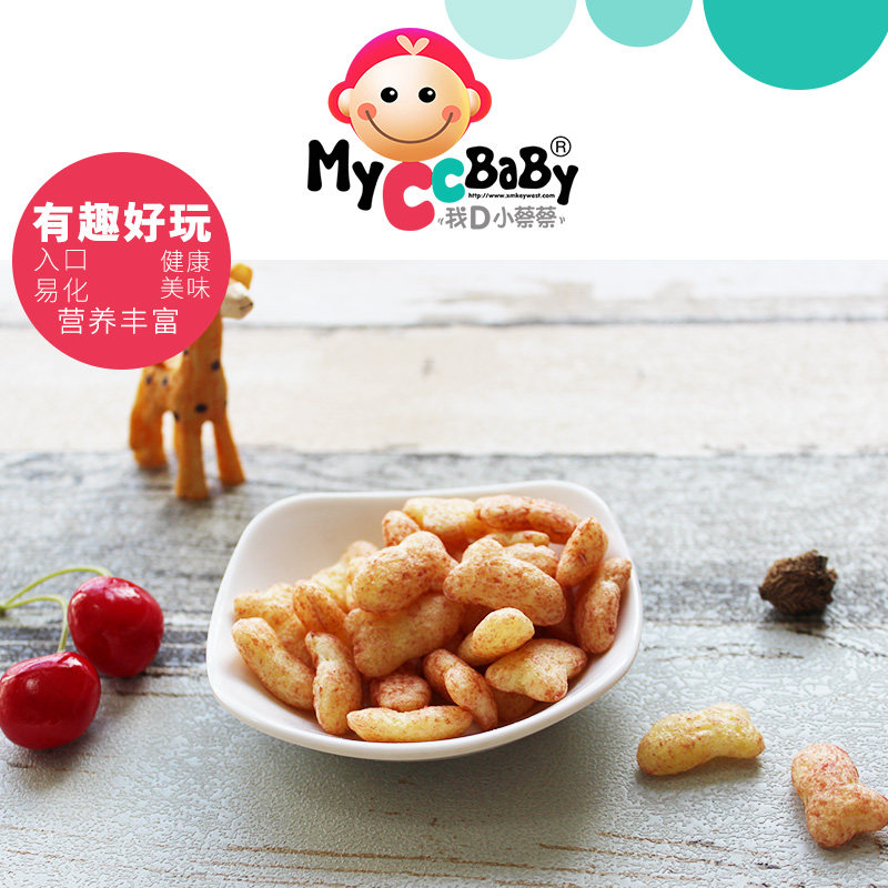 我d小蔡蔡小鱼儿海豚小宝宝泡芙 myccbaby我d小蔡蔡膨化食品