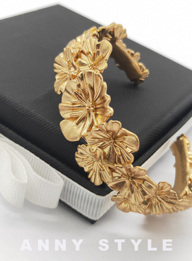 anna黄铜法式度假戒指