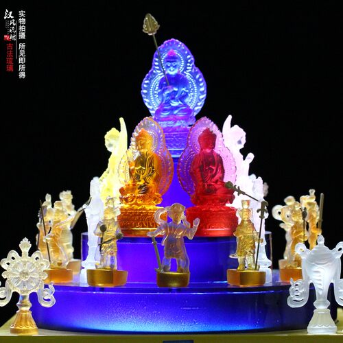 琉璃药师坛城佛像十二药叉药师七佛四大菩萨一套居家小型密宗修法 - 图0