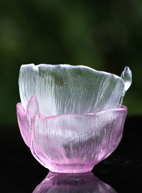 古法圣莲琉璃杯主人杯品茗杯