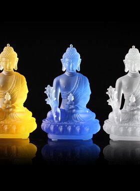 古法琉璃金色居家寺庙佛具用品