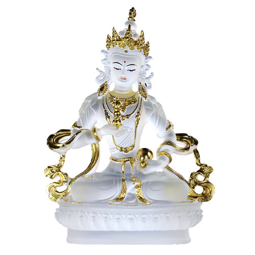 琉璃金刚萨埵鎏金佛像寺庙佛堂居家供奉摆件贴金金刚萨垛佛具用品 - 图3