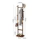 Solid wood coat rack floor-standing bedroom clothes rack medieval style