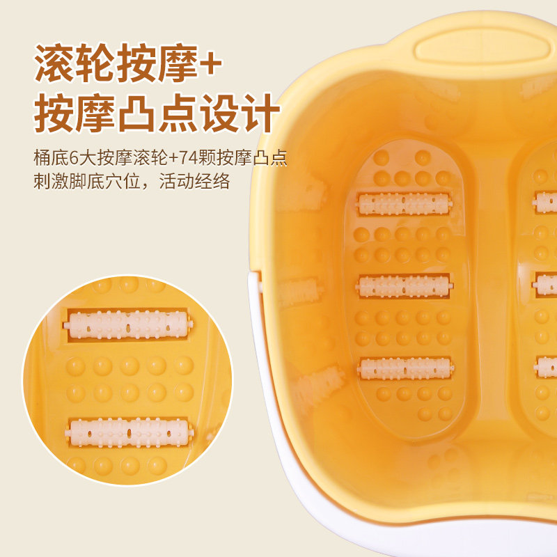 家用塑料按摩洗脚神器过小腿洗脚桶 优思居足浴盆/足浴桶