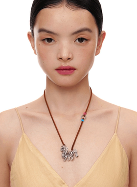 小马黄铜项链啫喱多色