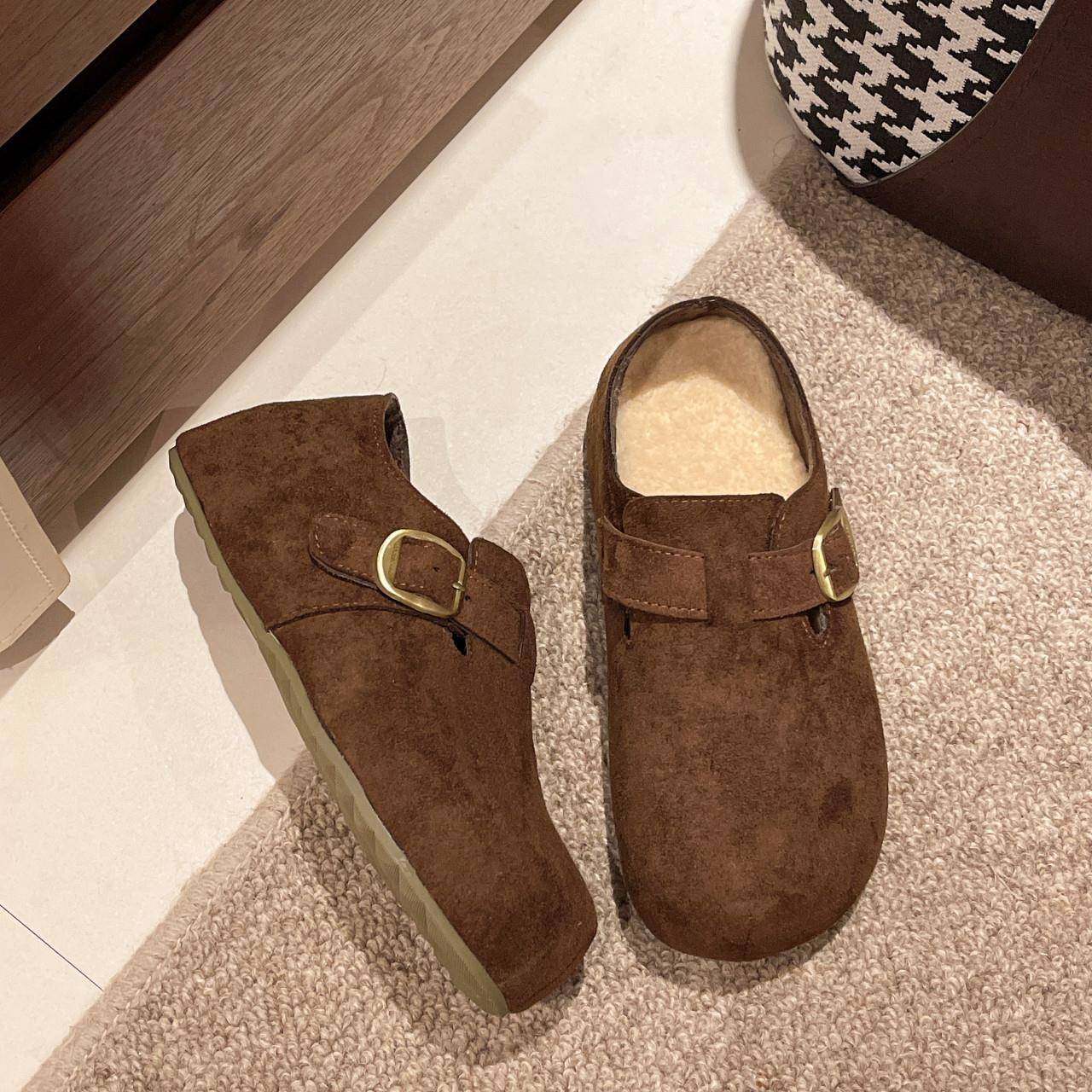 厚底增高小个子全包加绒勃肯鞋女2026新款春秋乐福鞋保暖二0115w,淘宝优惠券,粉丝福利购,淘宝优惠卷