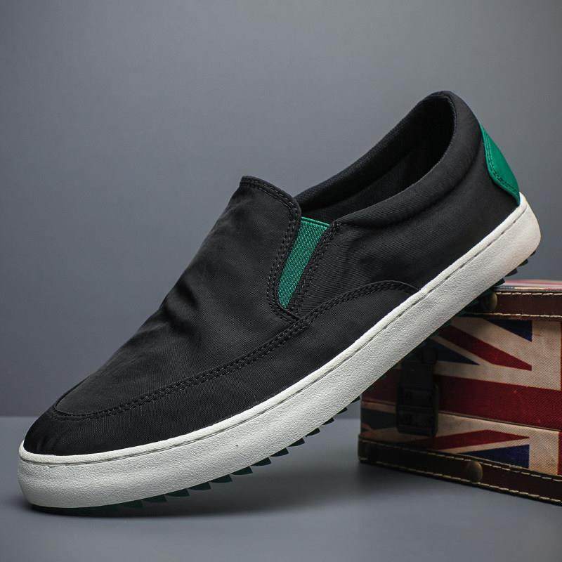 春秋新款男帆布鞋懒人一脚蹬驾车透气男士布鞋休闲板鞋0111z,淘宝优惠券,粉丝福利购,淘宝优惠卷