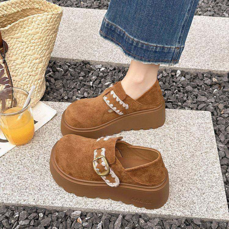 全包勃肯鞋女2026年春季新款刺绣一字带两穿松糕厚底乐福单0115w,淘宝优惠券,粉丝福利购,淘宝优惠卷