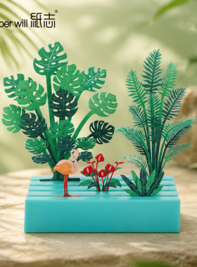 3D立体纸雕玩具手工拼插纸景观摆件创意招财猫咪新年礼品