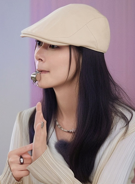 花少赵昭仪同款英伦防晒报童帽