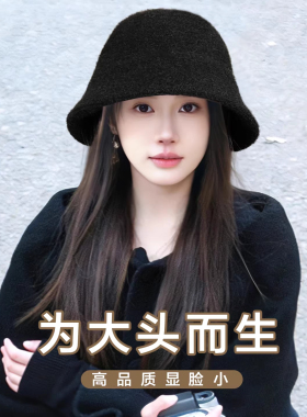 2026新款毛呢渔夫帽女显脸小
