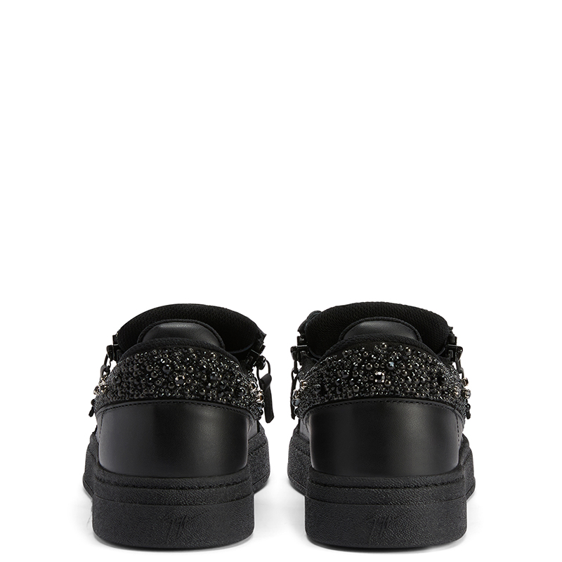 Giuseppe Zanotti男士SS25春夏新品GZ94低帮双拉链水钻刺绣运动鞋 - 图2