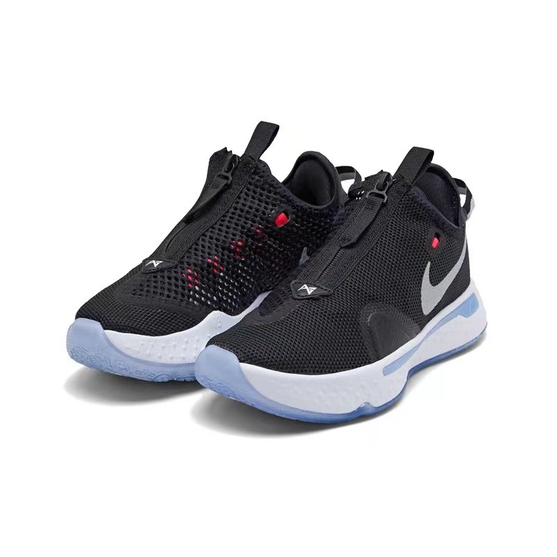 Nike/耐克 Paul George PG 4 男女同款拉链篮球鞋黑白CD5082-001 - 图3