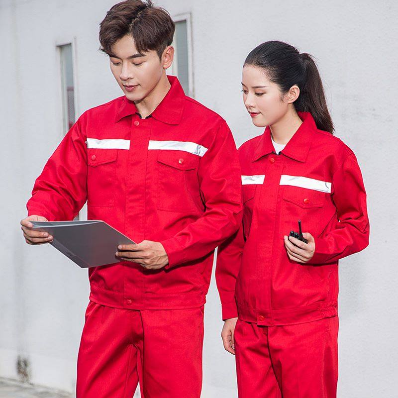 工作服套装男订制劳保服春秋长袖上衣耐磨工人工地物业反光条汽修,淘宝优惠券,粉丝福利购,淘宝优惠卷