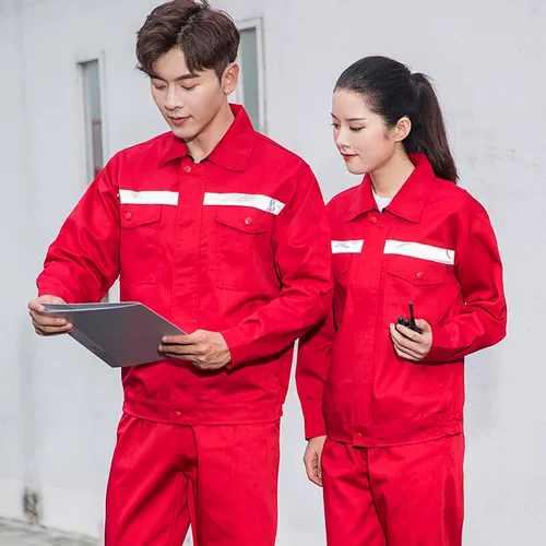 Комбинезон, осенний износостойкий искусственный светоотражающий лонгслив