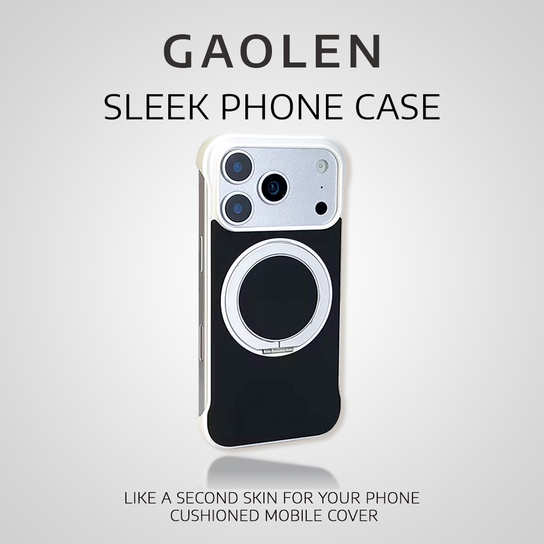 GAOLEN 零框感贴皮支架适用苹果17ProMax手机壳iphone16新款15Pm保护套14Pro透明ip13全包17p超火14air,淘宝优惠券,粉丝福利购,淘宝优惠卷