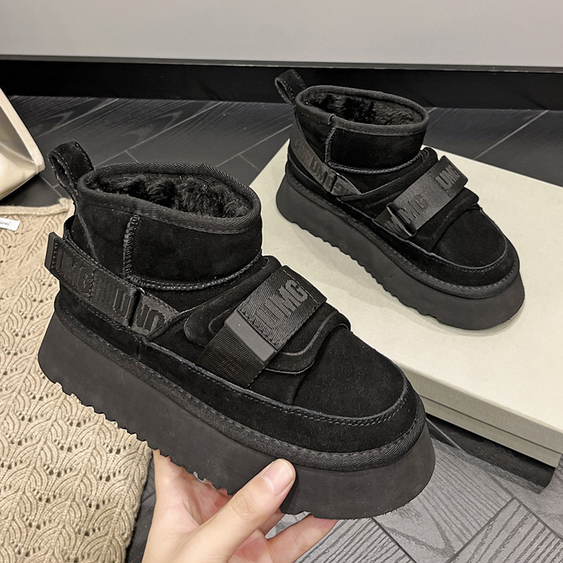 皮毛一体2022年冬季新款爆款雪地靴 出色鸟时尚雪地靴