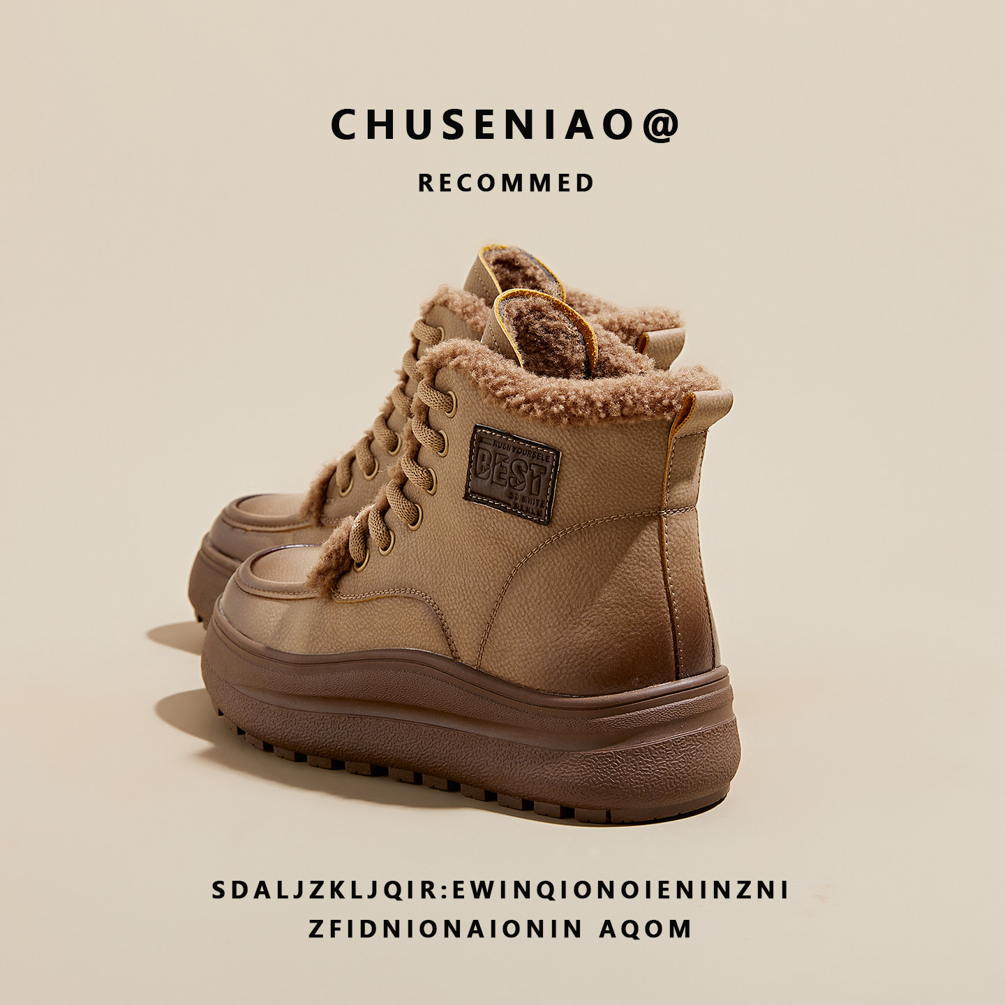 复古真皮厚底雪地靴女鞋2025冬季新款加绒保暖高帮棉鞋防滑马丁靴,淘宝优惠券,粉丝福利购,淘宝优惠卷