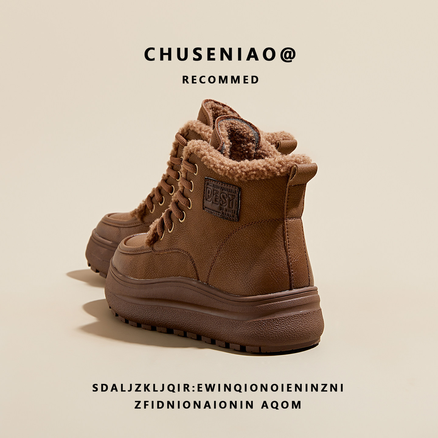 复古真皮厚底雪地靴女鞋2025冬季新款加绒保暖高帮棉鞋防滑马丁靴,淘宝优惠券,粉丝福利购,淘宝优惠卷