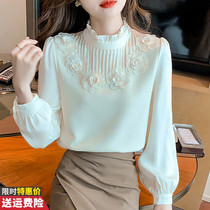 Loose Cover Belly Long Sleeve Snow-spinning Jersey Woman Fall 2023 New Design Sensation Small Crowdblouse Blouses Undershirt