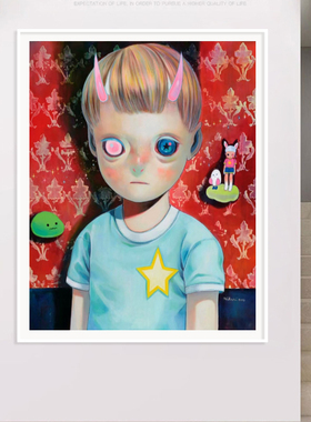 下光田卡通艺术挂画送孩子礼品画