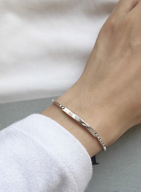 钛钢手链女ins小众设计韩版简约个性网红学生潮人盒子链闺蜜礼物