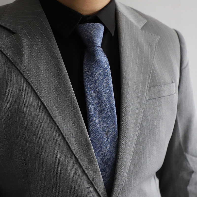 6CM懒人职业新郎正装易拉得 百搭韩版窄款休闲条纹拉链领带礼盒装,淘宝优惠券,粉丝福利购,淘宝优惠卷