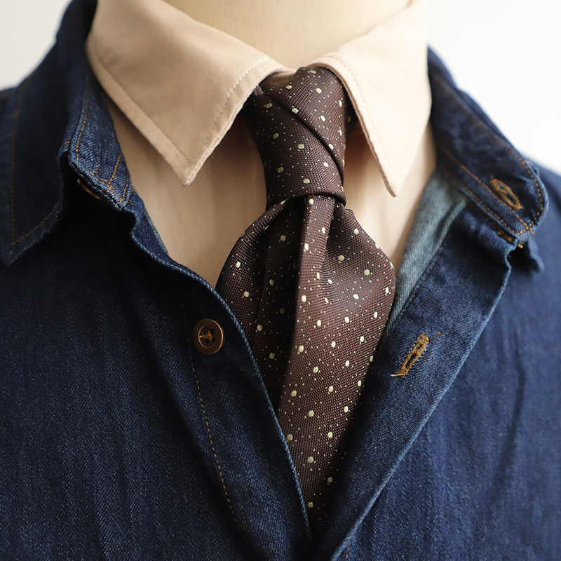 低调风 复古8CM商务正装酒红藏青墨绿领带男士花纹圆点自制高定风,淘宝优惠券,粉丝福利购,淘宝优惠卷