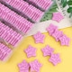 Five-pointed purple star cookie cake decoration ornaments
