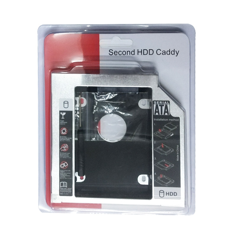 光驱位硬盘托架接口笔记本电脑固态卡托SATA2串口通用防震支架 - 图0