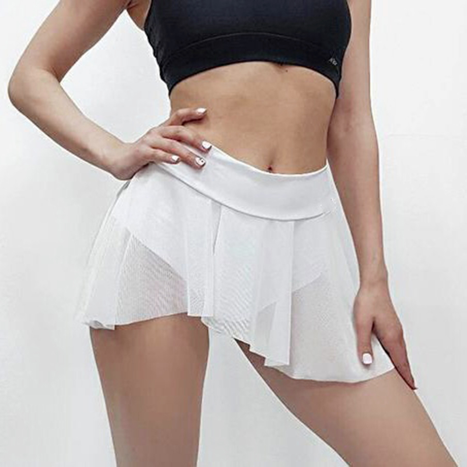 Ruffled hot plus size casual women's shorts性感女装紧身短裤-图0