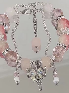 小说同款串珠流苏手链女小众设计高颜值个不撞款百搭闺蜜手串潮