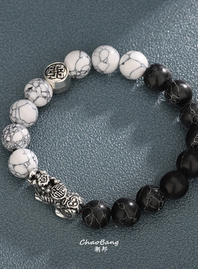 招财貔貅手链男复古民族风情侣手饰高级感手串时尚ins手串饰品