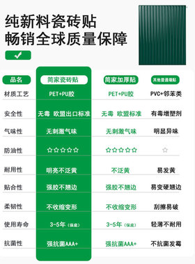 简家家居绿色3d墙贴立体