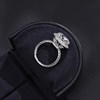 VINCARRY 18K gold cultivated diamond ring women's light luxury artificial diamond niche customized ring