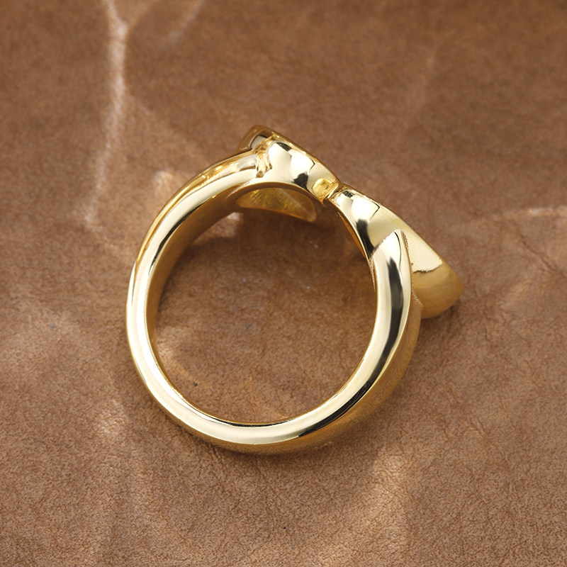 VINCARRY 18K gold cultured sapphire ring gift jewelry customized niche original new color treasure