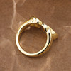 VINCARRY 18K gold cultured sapphire ring gift jewelry customized niche original new color treasure