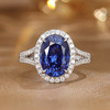 VINCARRY 18K Gold Sapphire Ring Elegant, Exquisite and Versatile High-end Customized New Artificial Gemstone Recommendation